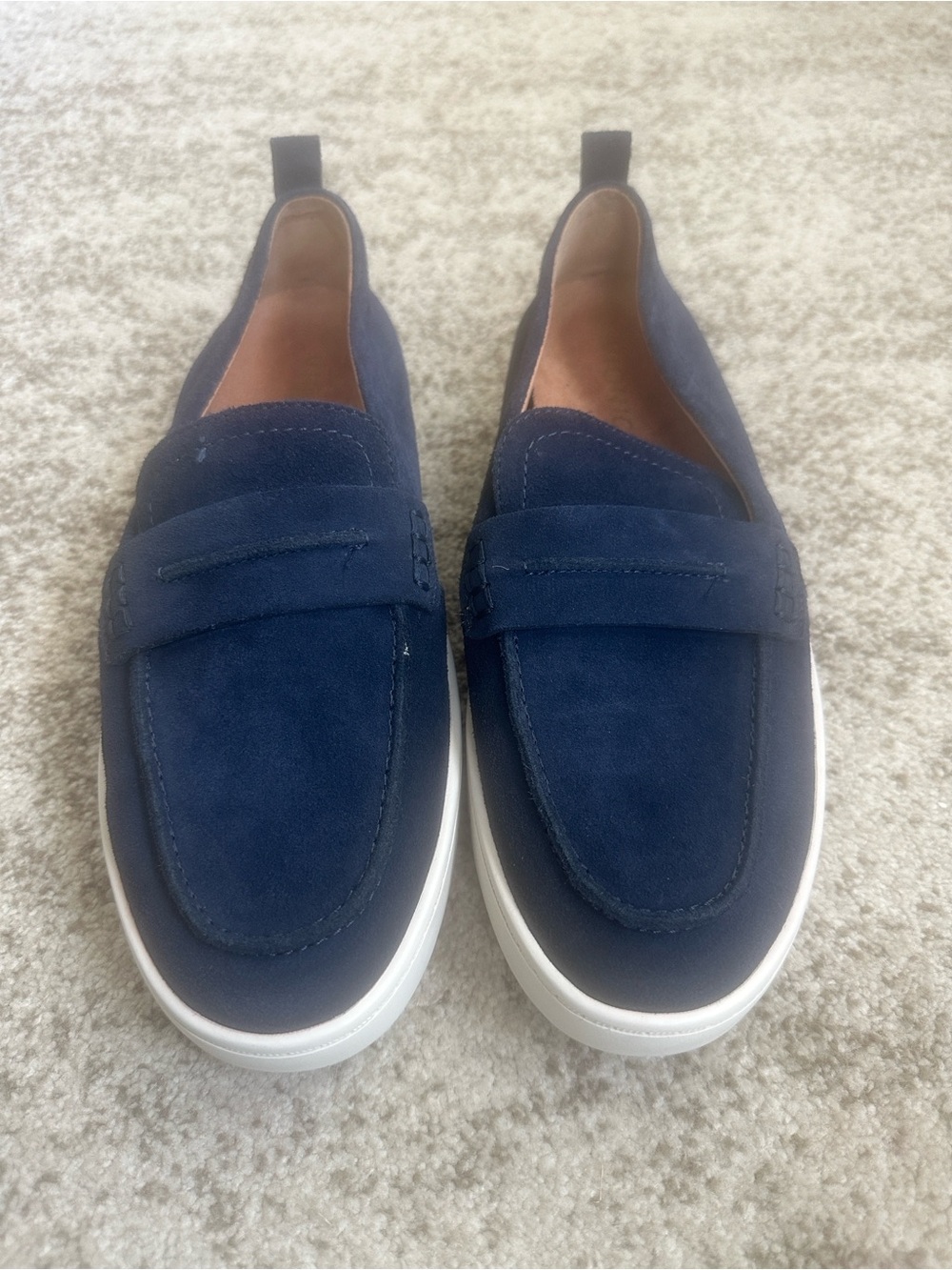 Vionic Chantal Suede Penny Loafers 8.5 (New)